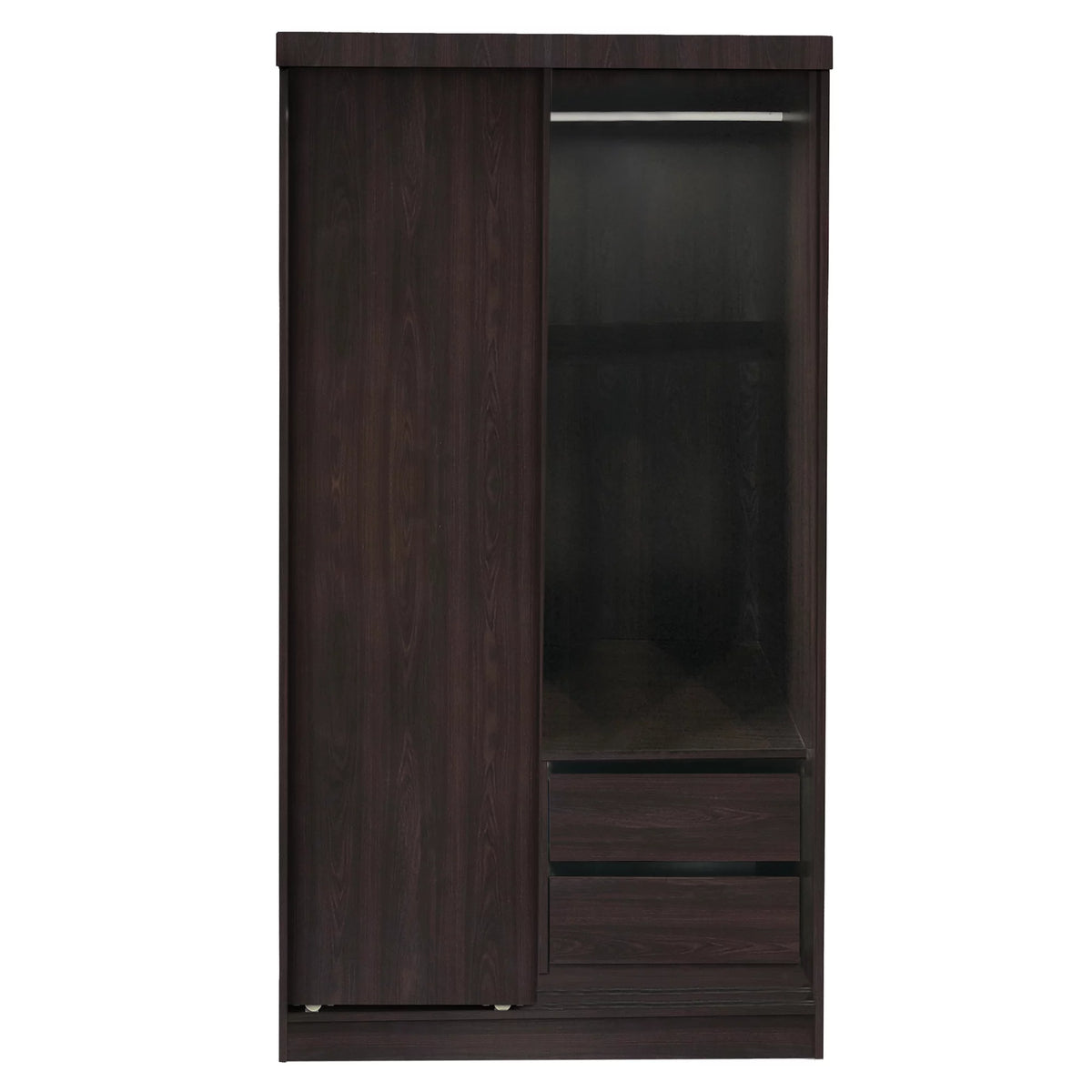 Modern Wood Double Sliding Door Wardrobe S367325