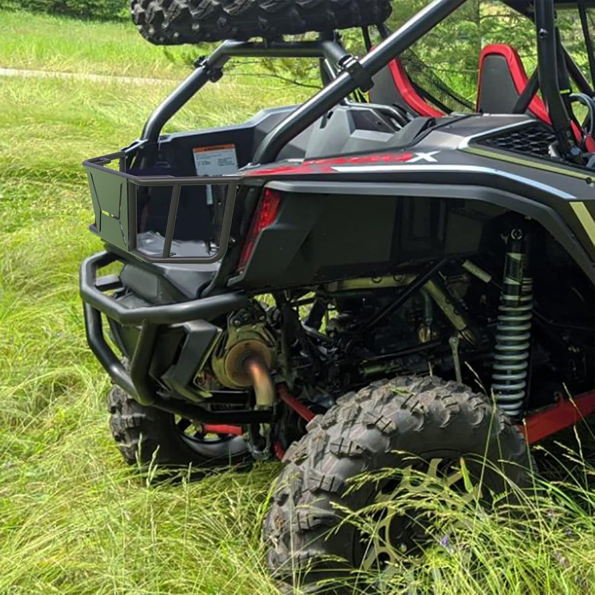 Heavy Duty Rear Bumper with Black Powder Coating for Honda Talon 1000R/ 1000X/ 1000X-4 UTV 2019 2020 2021 E2474