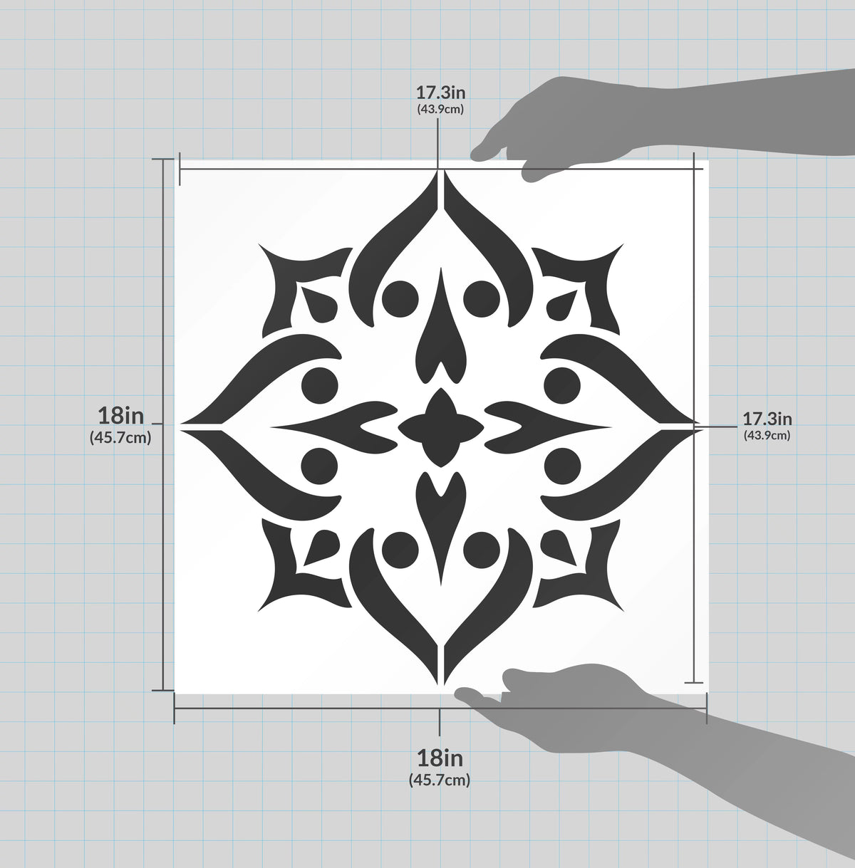 18" x 18" Reusable Mylar Stencil K85649