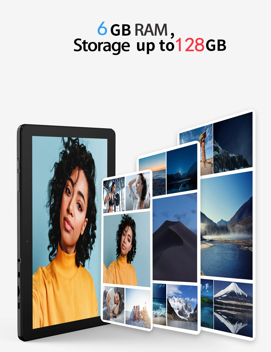 10.1 Inch Android 12.0 WiFi Tablet 6GB RAM 128GB Grey X612