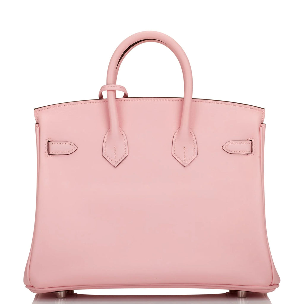 Birkin 25 Rose Sakura Palladium Hardware Q46315