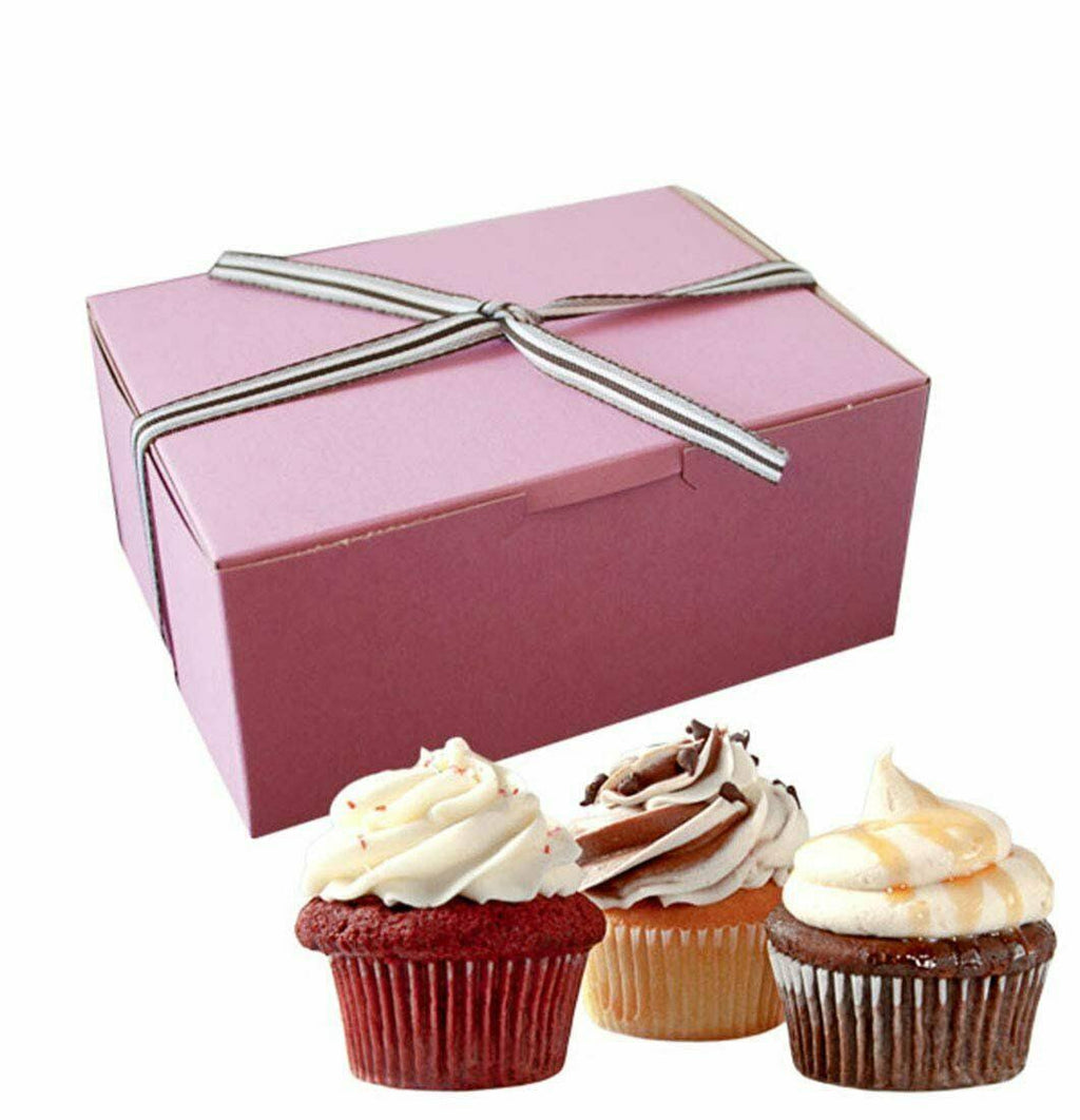 750 Pack Pink Cardboard Pastry Boxes K856484