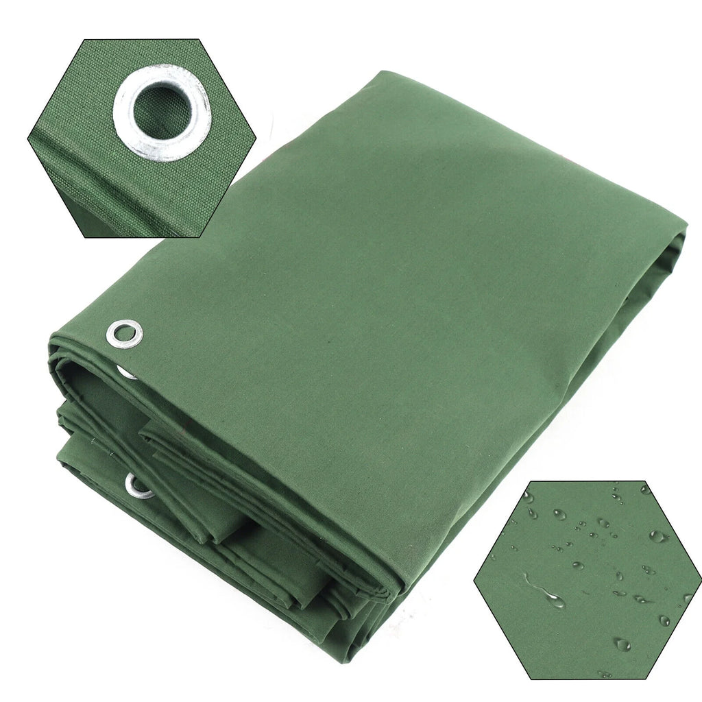 Green Waterproof Canvas Tarp L1288