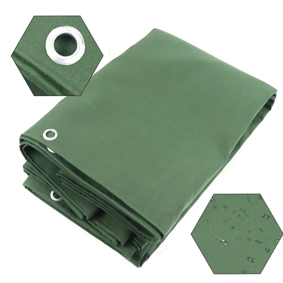 Green Waterproof Canvas Tarp L1288
