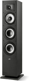 Midnight Black Tower Speaker with 1 Tweeter and 6.5 Woofer O9889