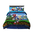Kids Full Bed in a Bag, Comforter and Sheets, Blue I847