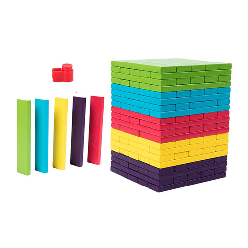100 Pieces Wooden Blocks Stacking Game Building Kits Board Games K787
