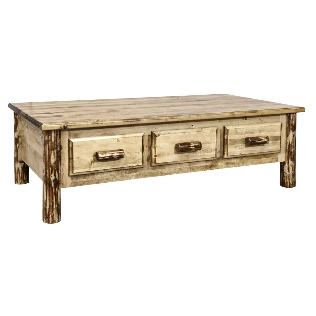 Brown Lacquered Wood Coffee Table Z9563