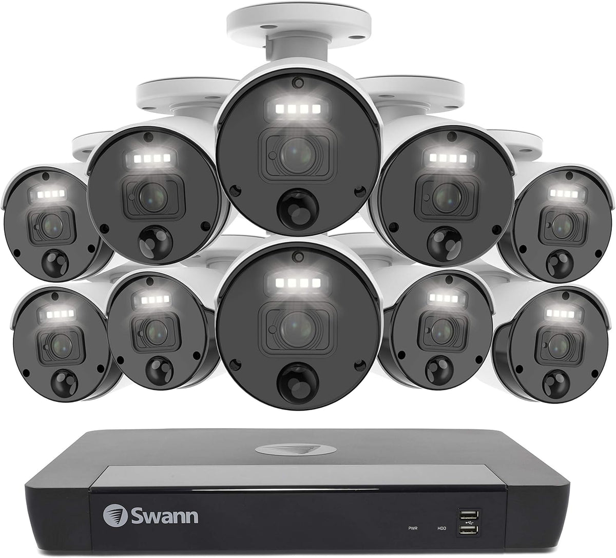 8 Camera 8 Channel POE NVR 4K Wired Security Camera System F9295
