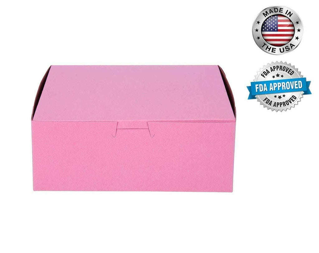 750 Pack Pink Cardboard Pastry Boxes K856484