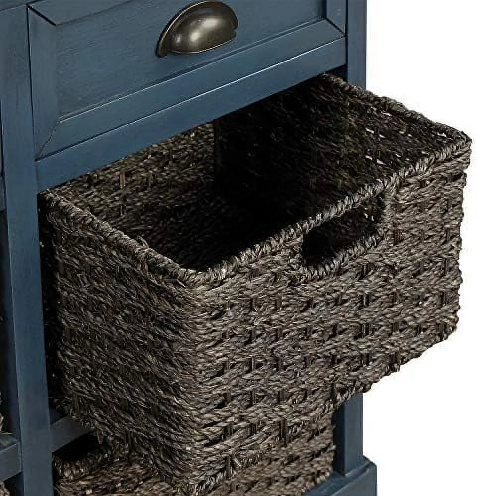 Wicker Cabinet with 2 Drawers and 4 Baskets C148492