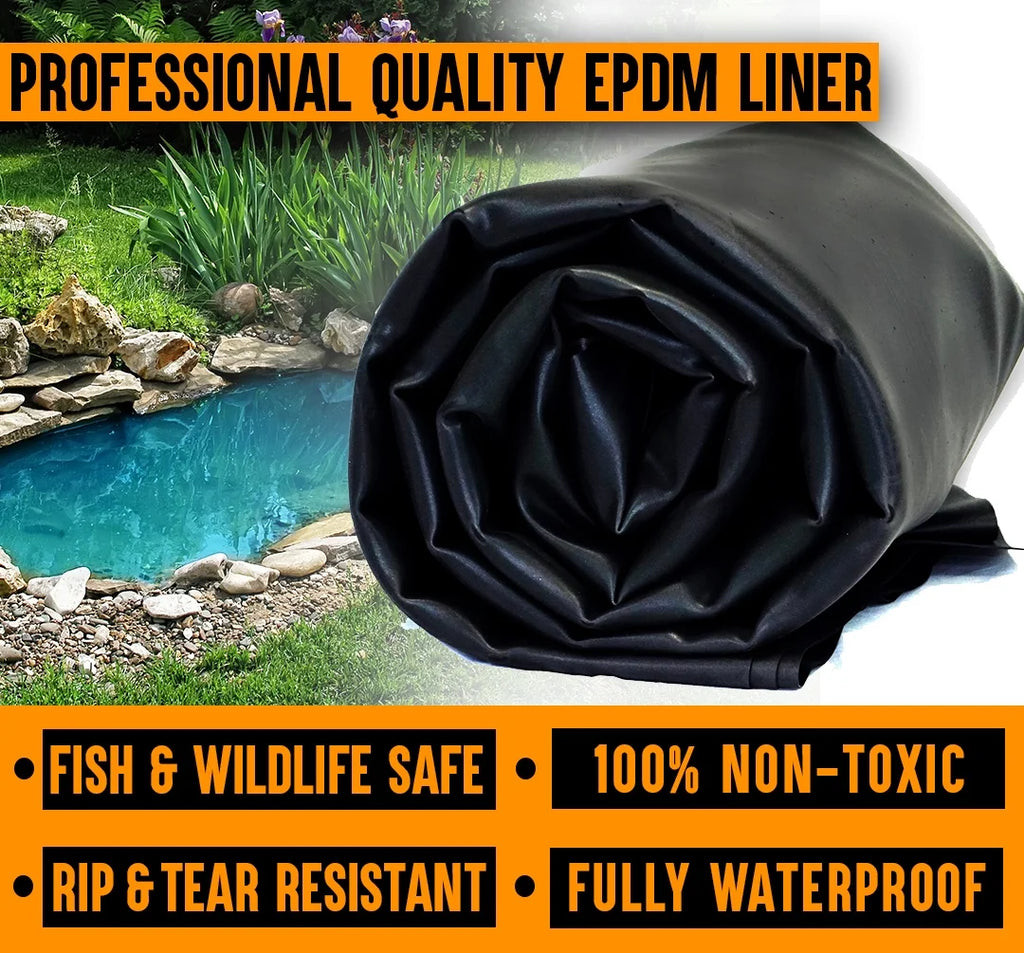 45 Mil EPDM Rubber Pond Liner Combo Z15360