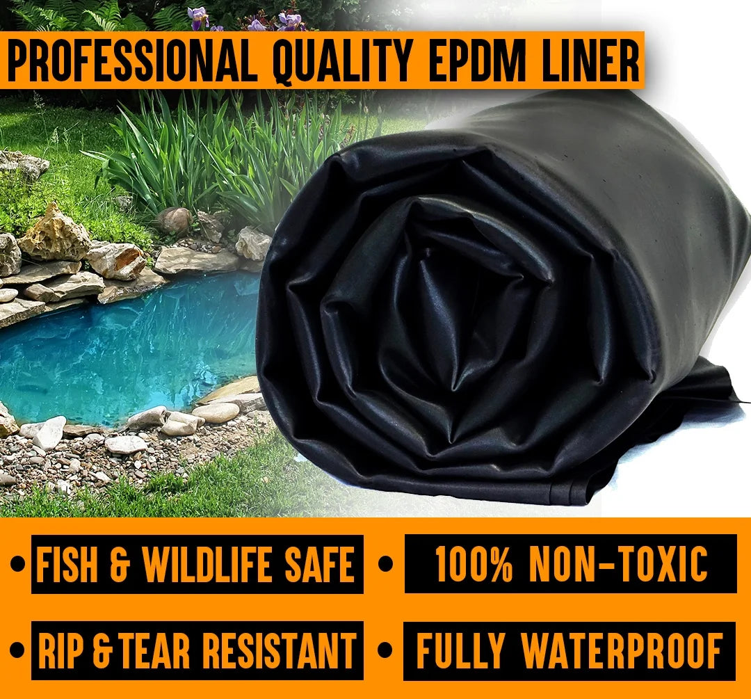 45 Mil EPDM Rubber Pond Liner Combo Z15360