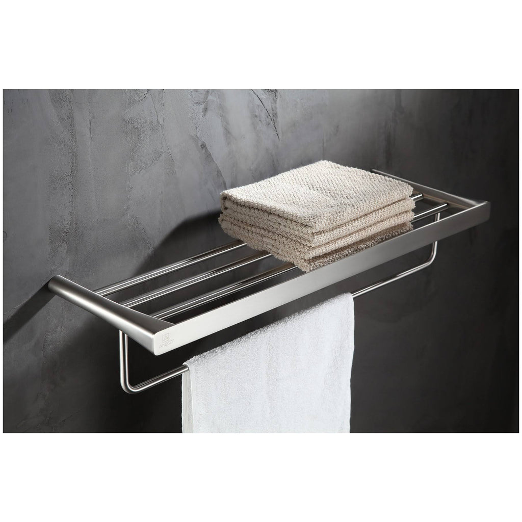 Brushed Nickel Towel Rack H7066