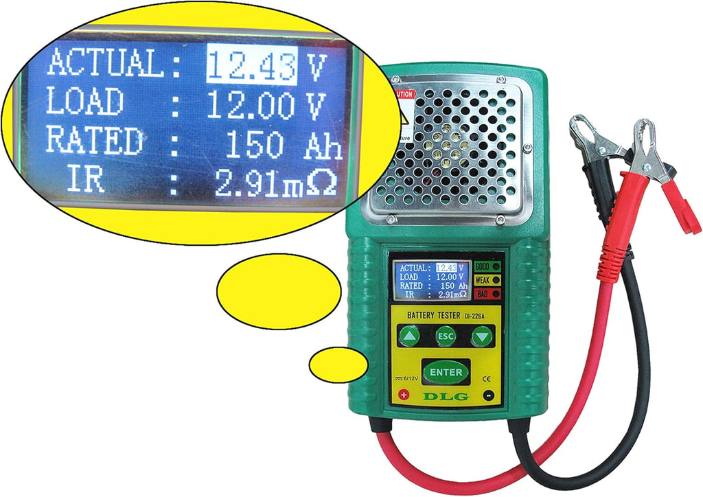 Lead-Acid Battery Tester with Internal Resistance Test M81713