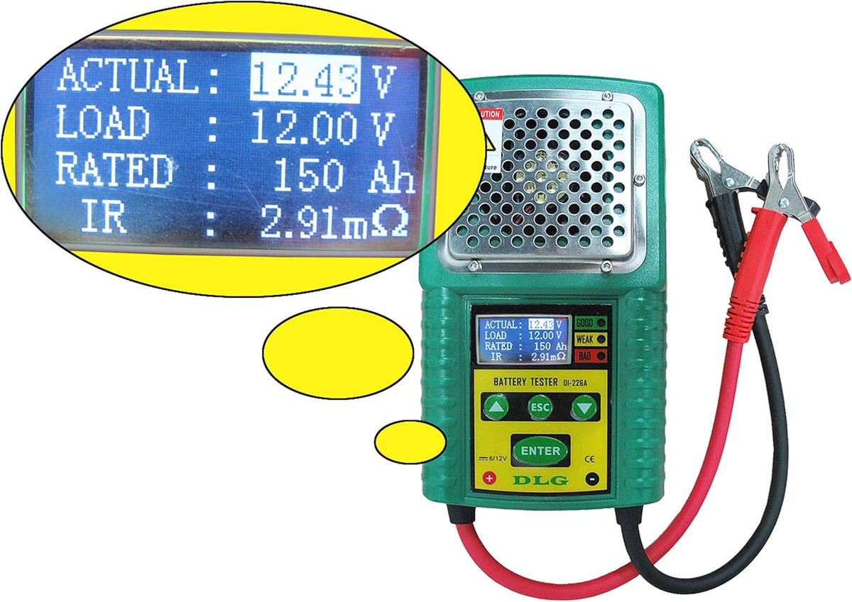Lead-Acid Battery Tester with Internal Resistance Test M81713