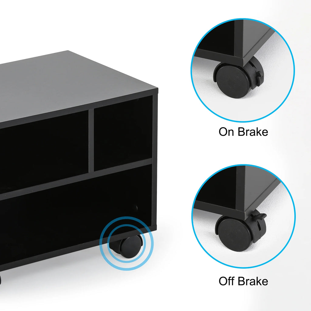 Under Desk Printer Stand Cart with Wheels Z463825