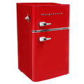 Red 3.1 Cu ft Two Door Compact Refrigerator with Freezer B95289