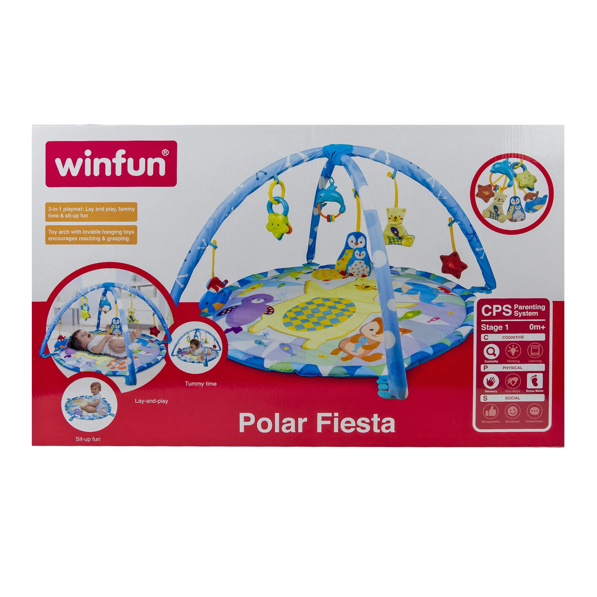 Polar Fiesta Activity Playmat with Hanging Toys Z73567