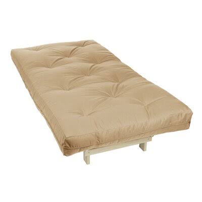 Khaki Full Suede Foam Futon Mattress K32002