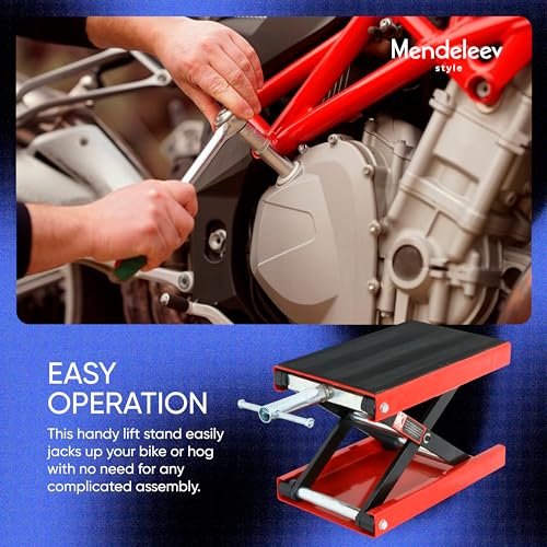 1100lb Motorcycle Scissor Lift Jack with Wide Deck G500693