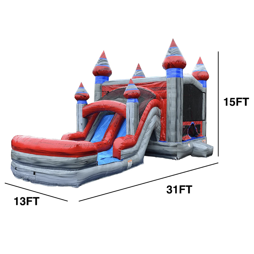 Commercial Grade Bounce House Water Slide with Pool S9370