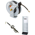 Oil Hose Reel Kit, 1/2 inch x 50 ft, 1500 psi, Control Valve, Drip Tray T516542
