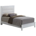 White Twin Bed D413395