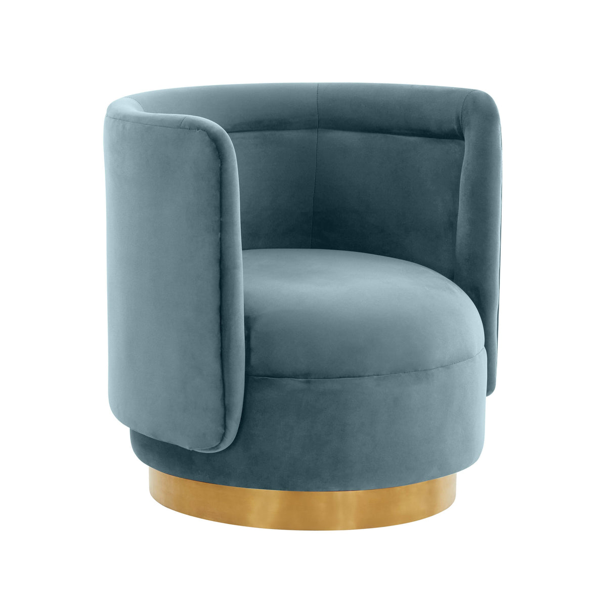 Bluestone Velvet Swivel Chair O696257