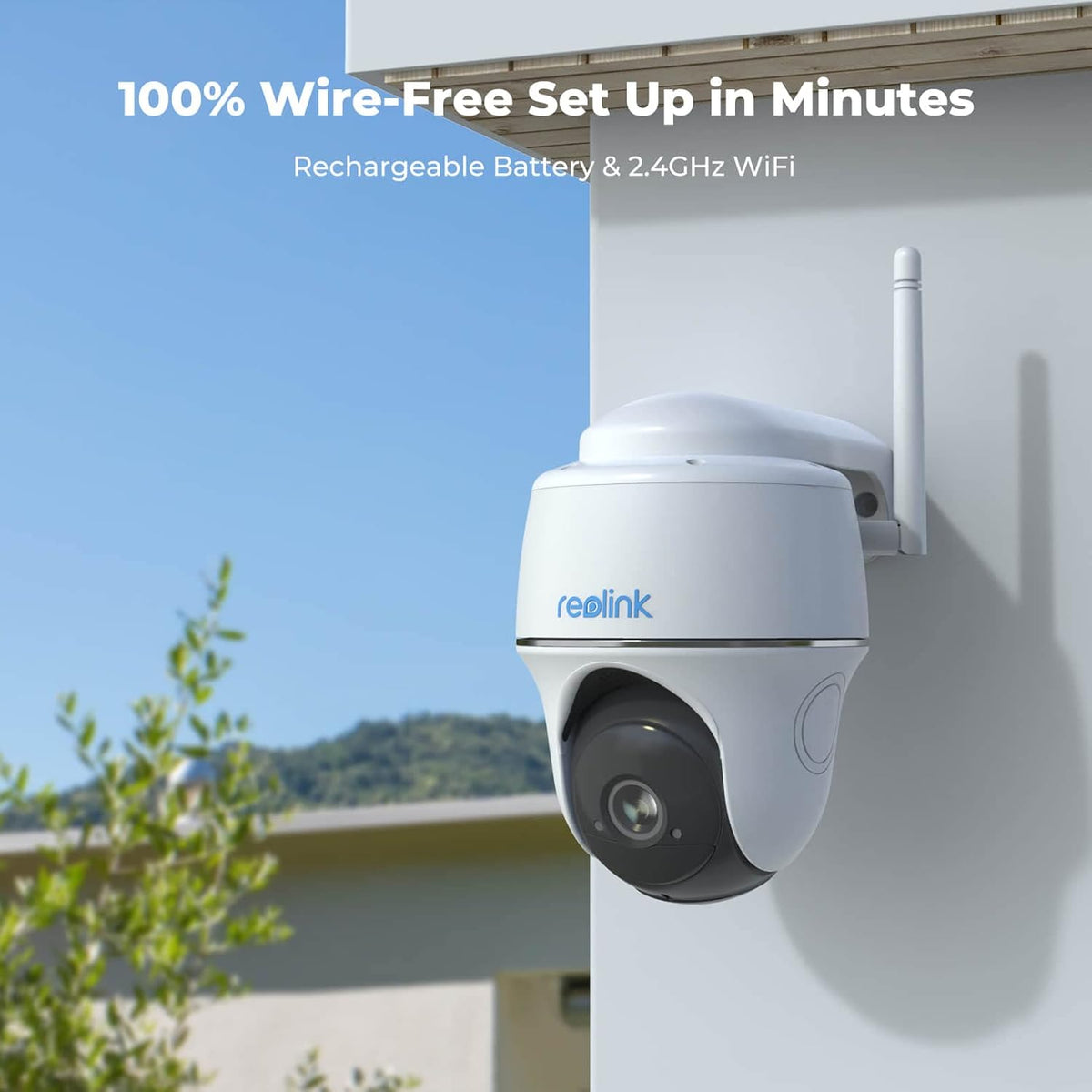 2K Wireless Solar Battery Camera with PIR Motion Sensor K981
