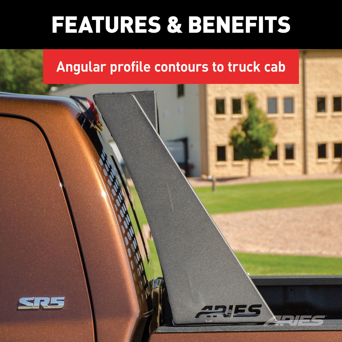 Black Aluminum Truck Headache Rack Cab Protector Z9135