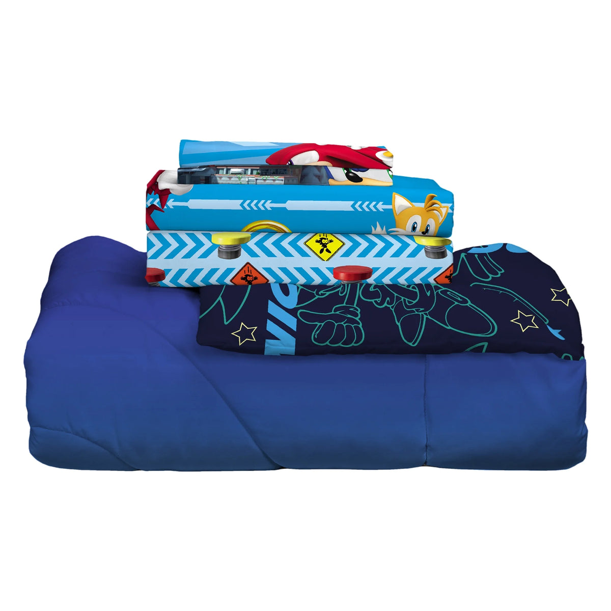 Kids Full Bed in a Bag, Comforter and Sheets, Blue I847