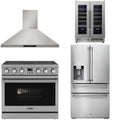 36 Electric Range, Range Hood, Refrigerator and Wine Cooler C4535