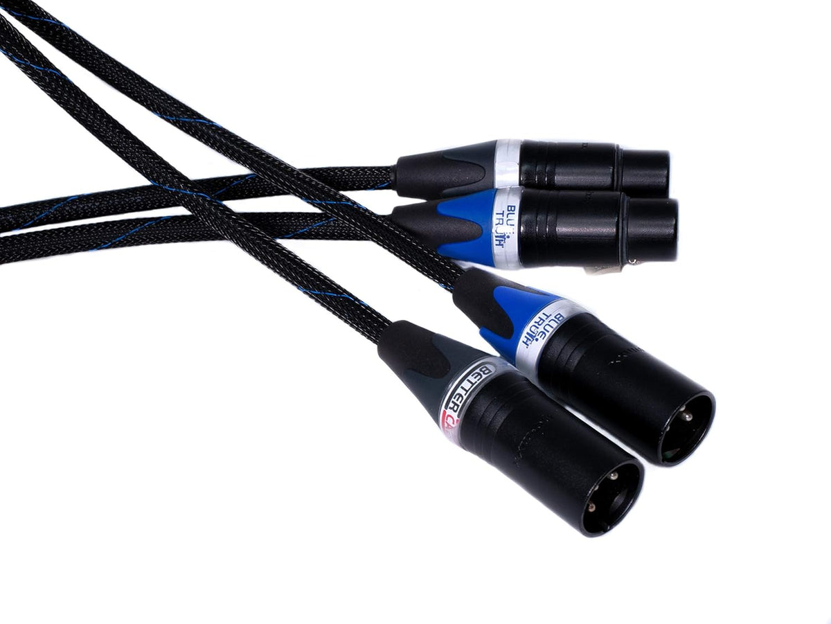 Balanced XLR Cables, Stereo Pair, Silver/Copper Hybrid, 6 Feet N623
