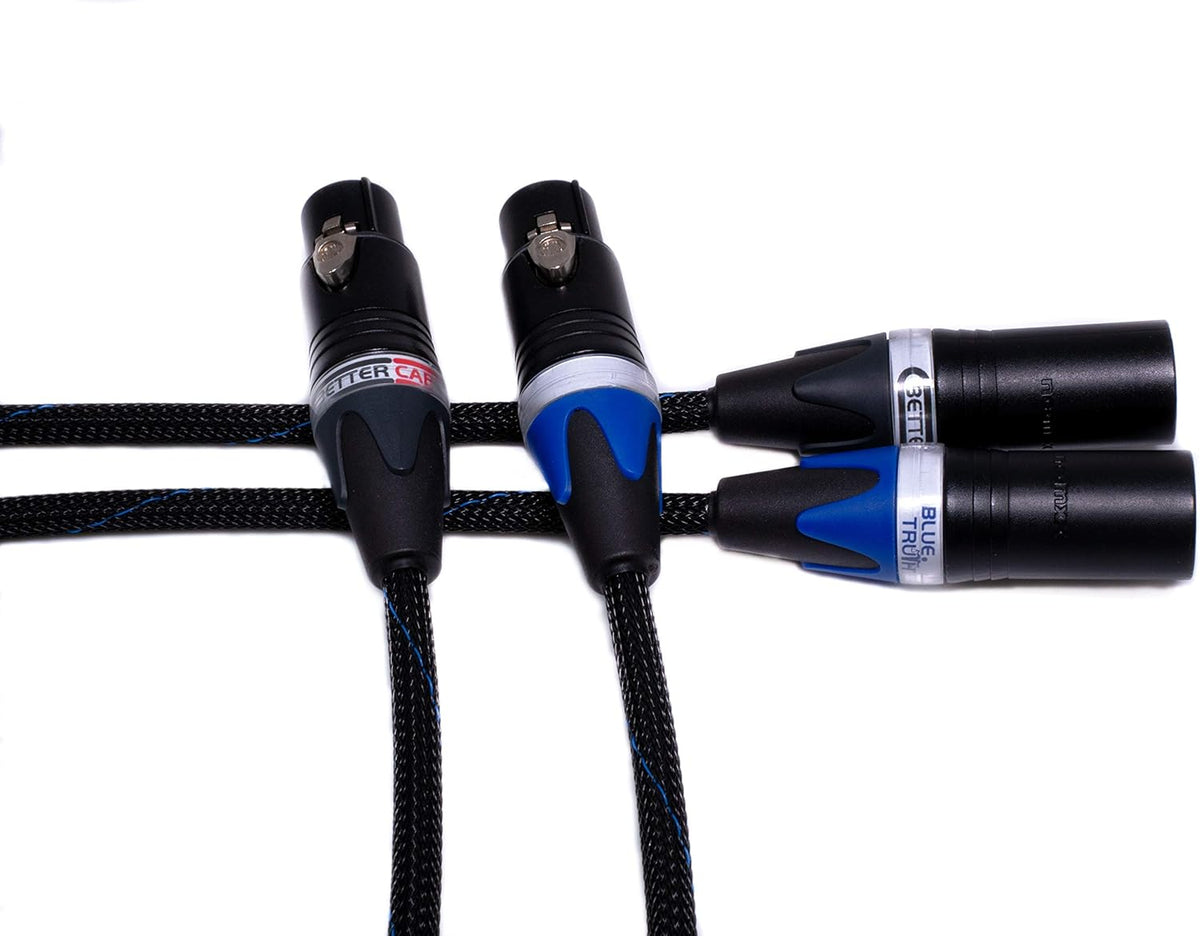 Balanced XLR Cables, Stereo Pair, Silver/Copper Hybrid, 6 Feet N623