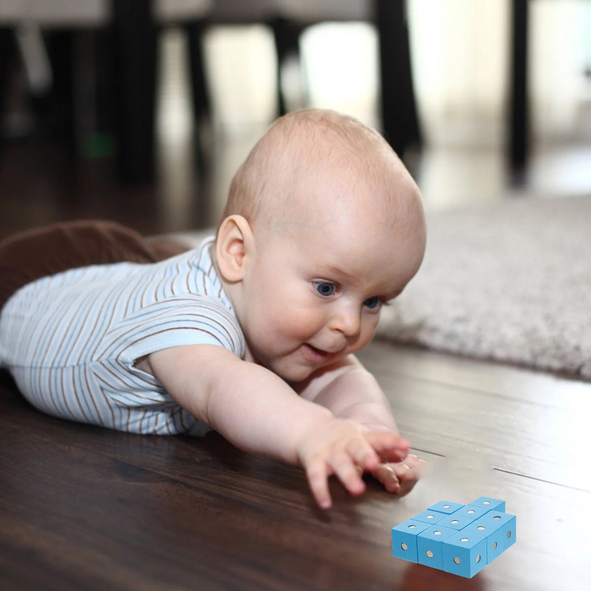 10pcs Wooden Magnetic Building Blocks Toy S8535