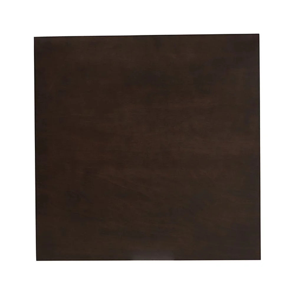 Dark Oak Brown Square Wood Dining Table O486