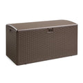 Brown 99 Gallon Deck Box with Lid R44396