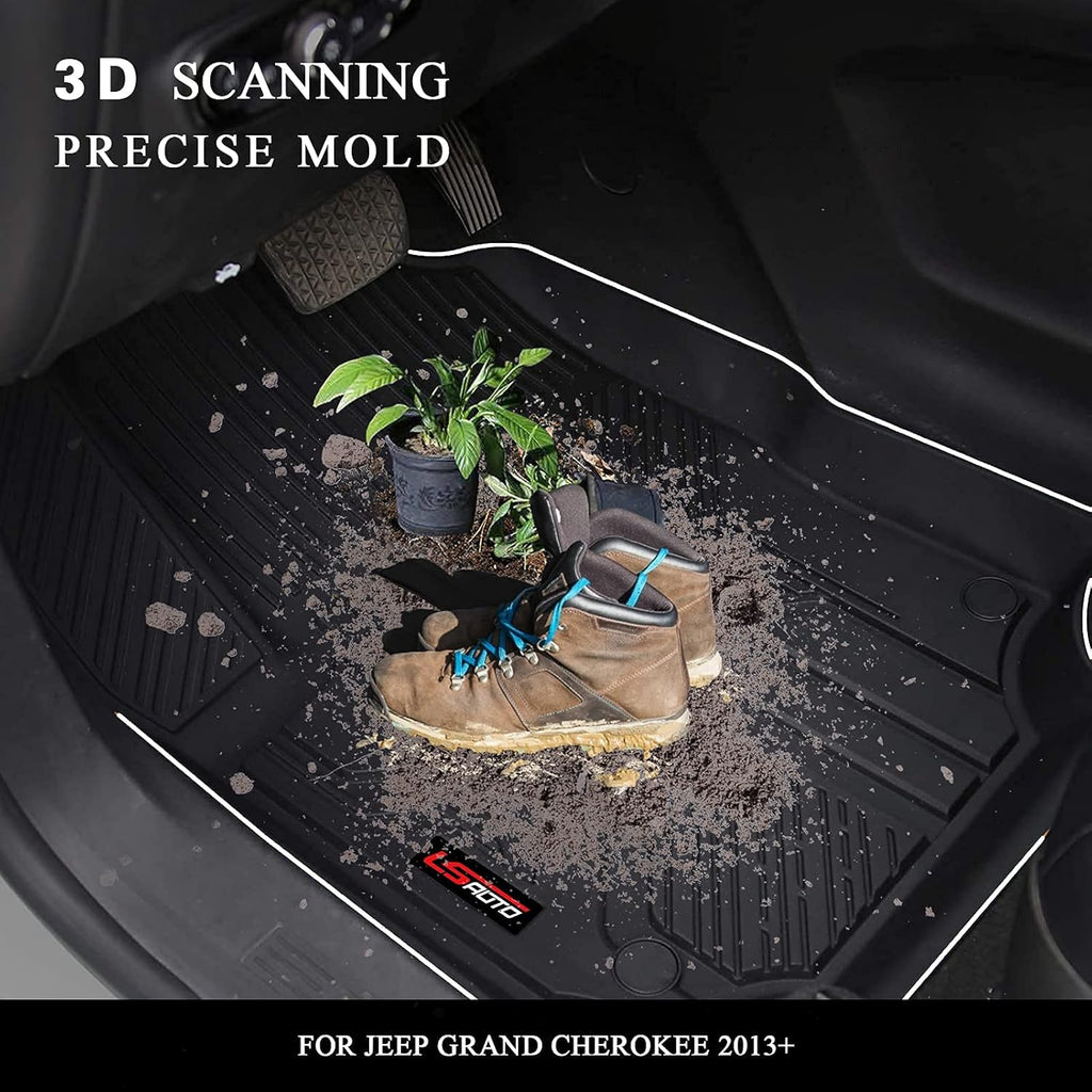 Black TPE All Weather Floor Liners for Chevrolet Equinox 2018-2021 D3977