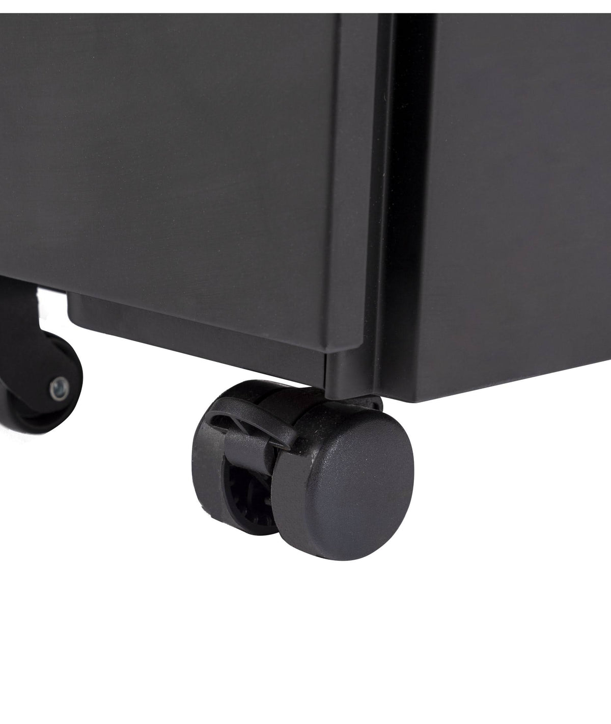 Black Wide 3 Drawer Rolling File Cabinet N149