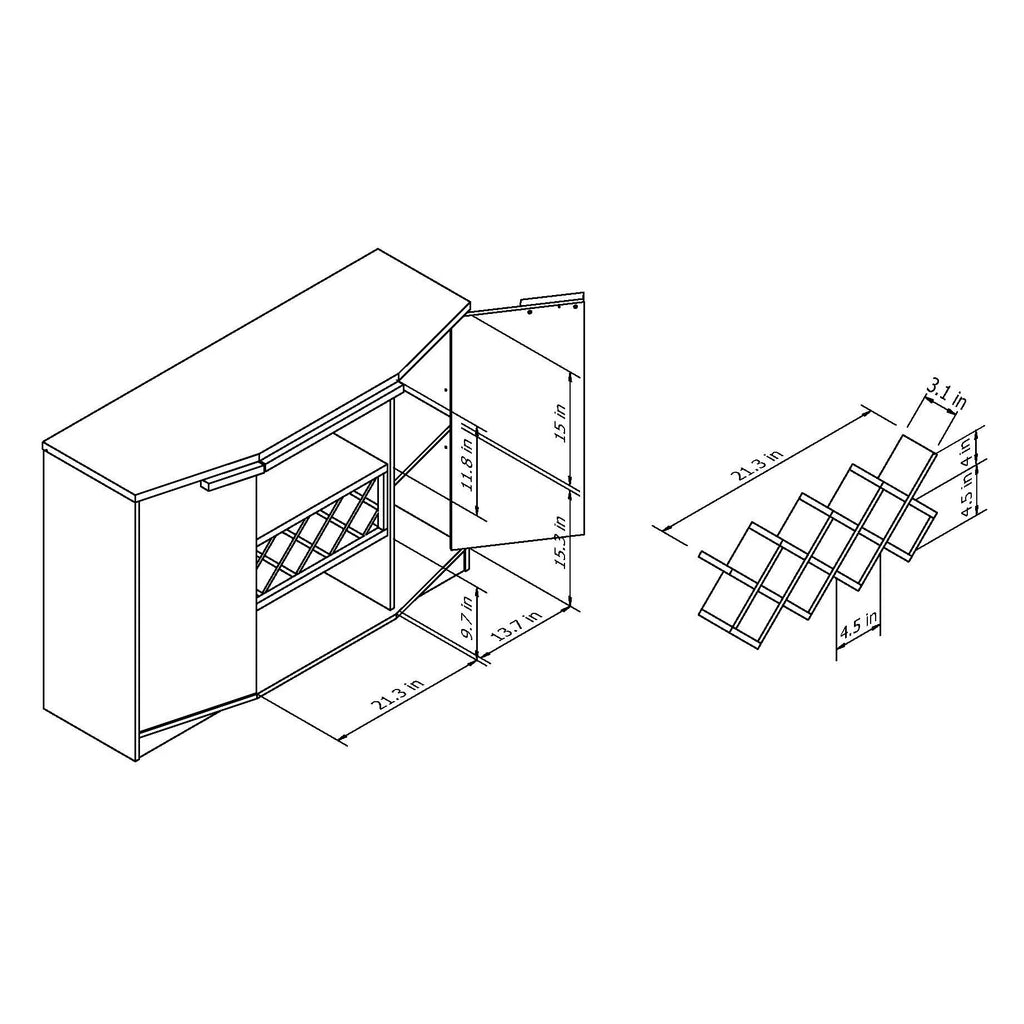 Modern Multi-Storage Sideboard N21769
