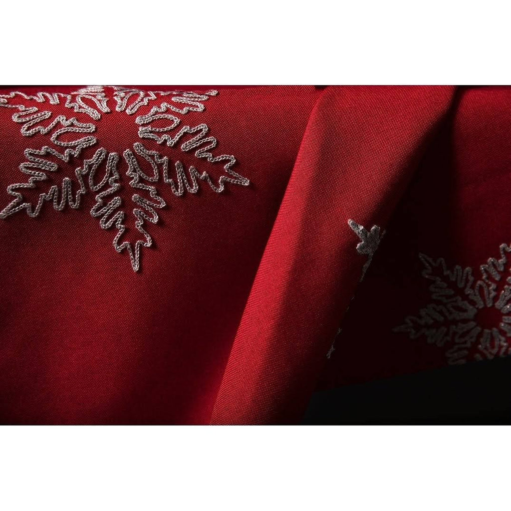Red Square Christmas Tablecloth 60 by 60-Inch V246