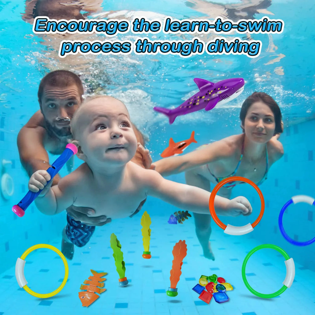 31 Pcs Pool Diving Toys with Storage Bag B6521