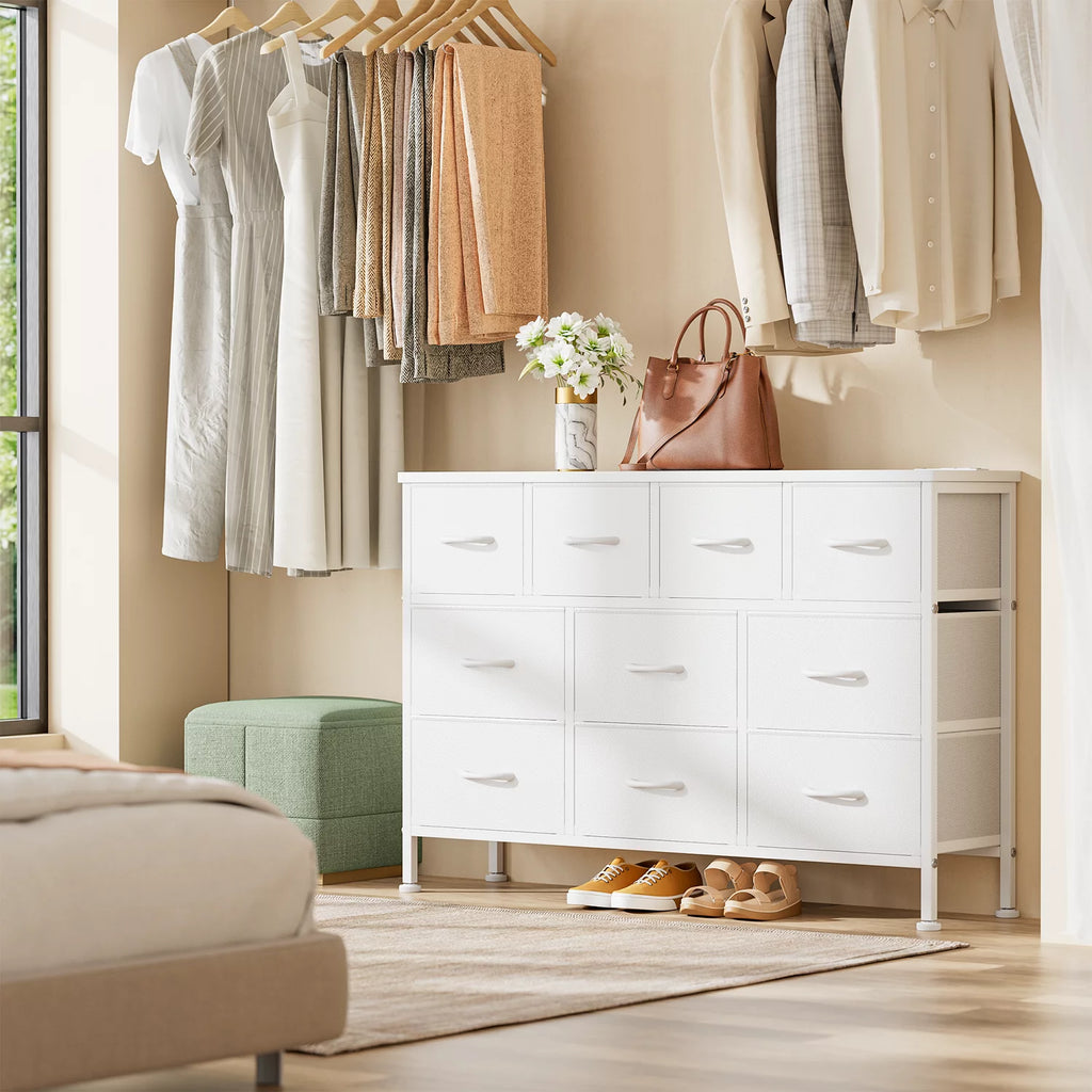 Brown 10 Drawer Fabric Dresser H76183