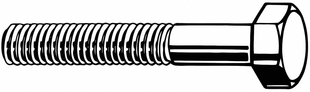 Hex Head Cap Screw, 4 1/2 in Fastener Length, Grade 8 Steel, Pk 75 Y395