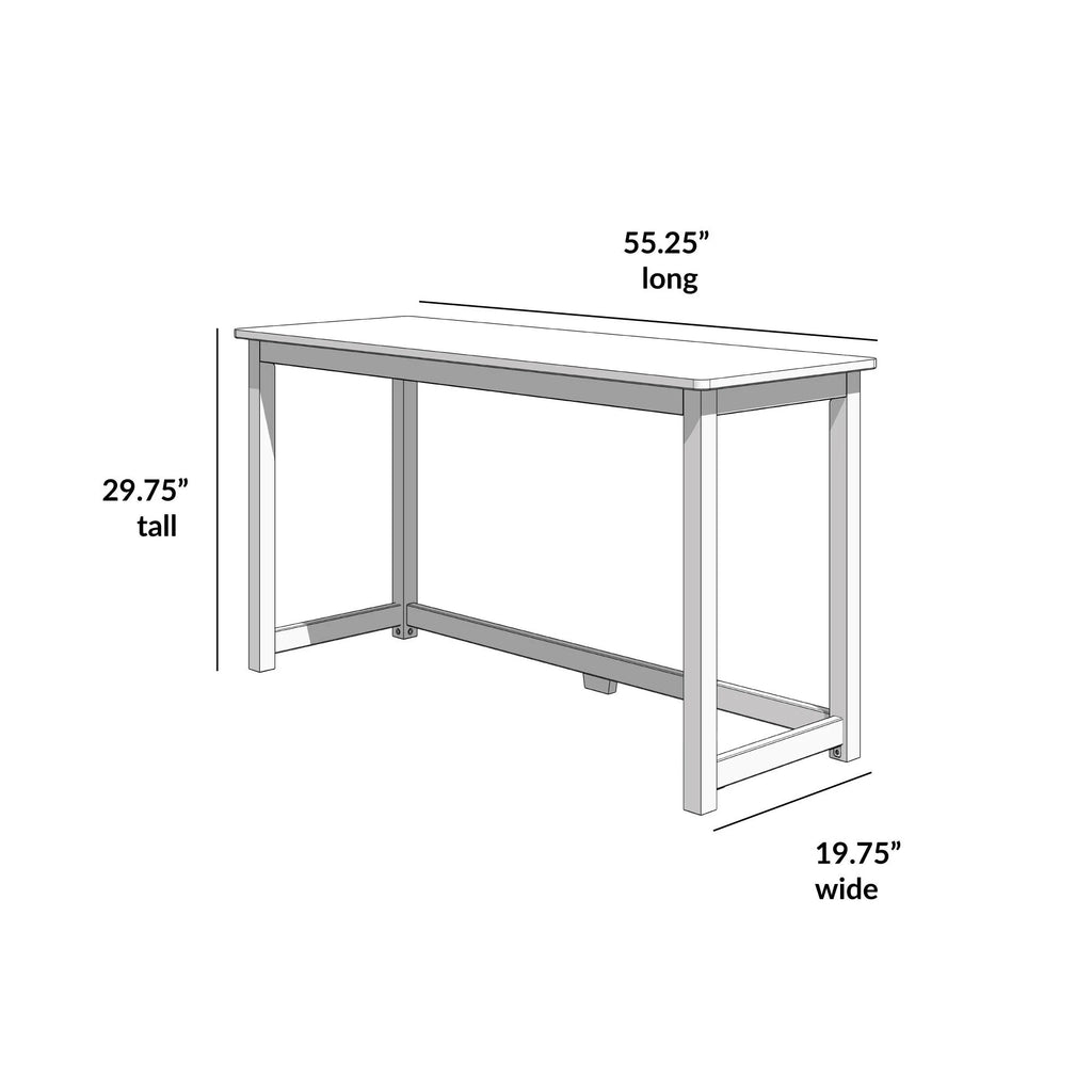 Wooden Desk 55" Natural S38023