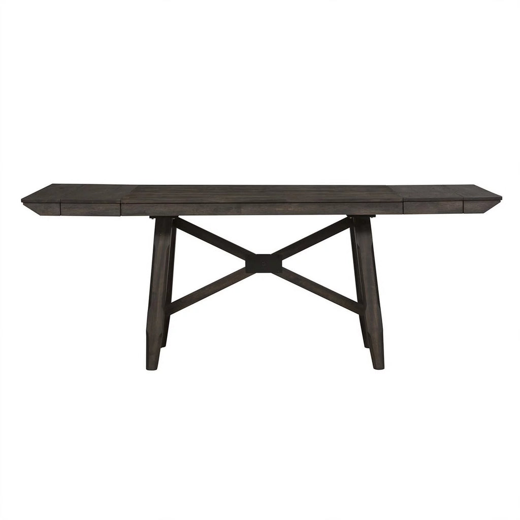 Chocolate Wood Trestle Table Top and Base S5886