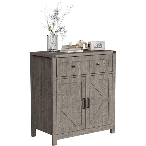 White Buffet Cabinet with Drawers G4439