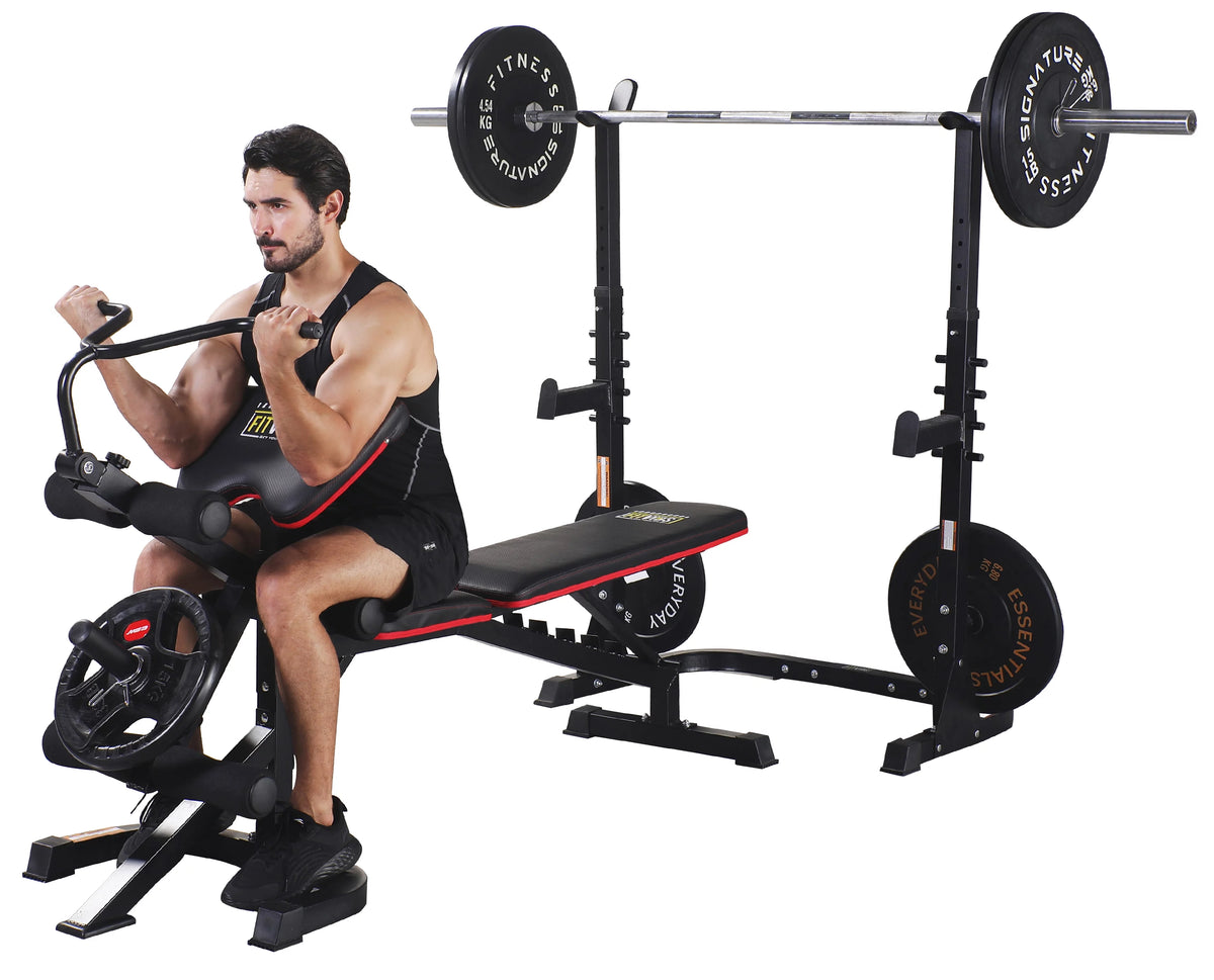 Adjustable Olympic Workout Bench with Squat Rack V33796