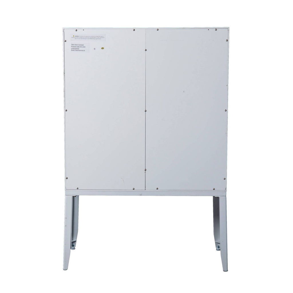 Double Door Storage Cabinet White C102327